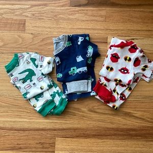 Little boys size 3T cotton pajama bundle.